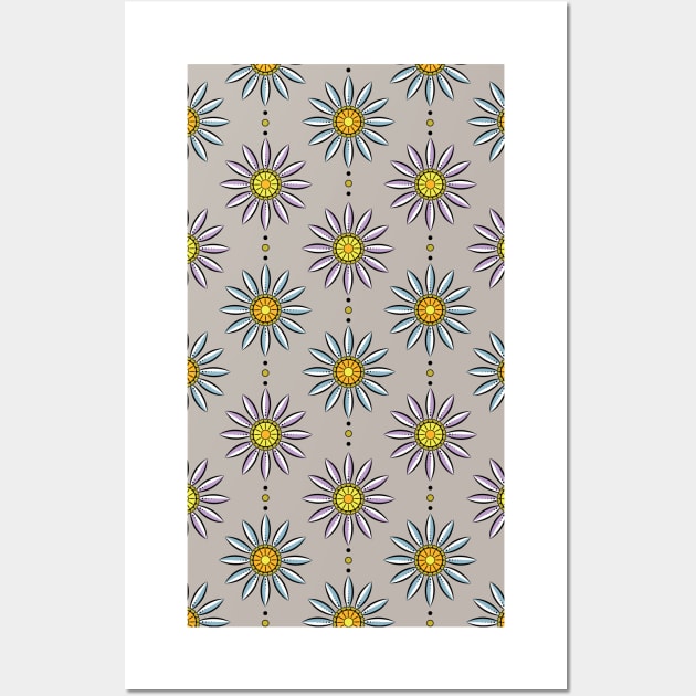 Astro Daisy Dot Wall Art by Pamelandia